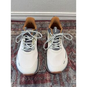 FitVille Mens Rebound Core Running Shoes White Grey Wide 10EW FT-FCV420250402M